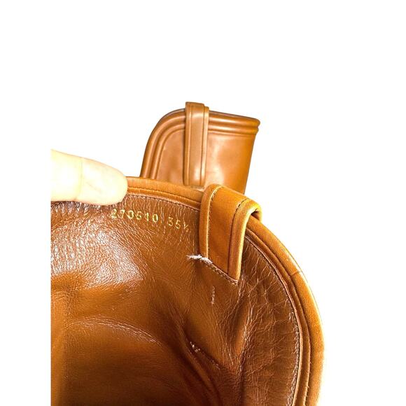 GUCCI  Brown Calfskin Lifford Over the Knee High Classic Boots in cocoa sz 35.5 - Picture 5 of 14